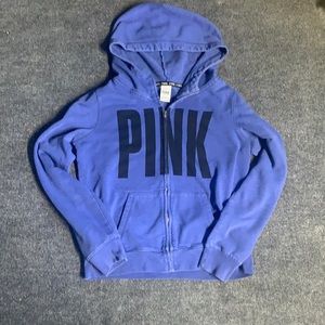PINK zip up hoodie - purple